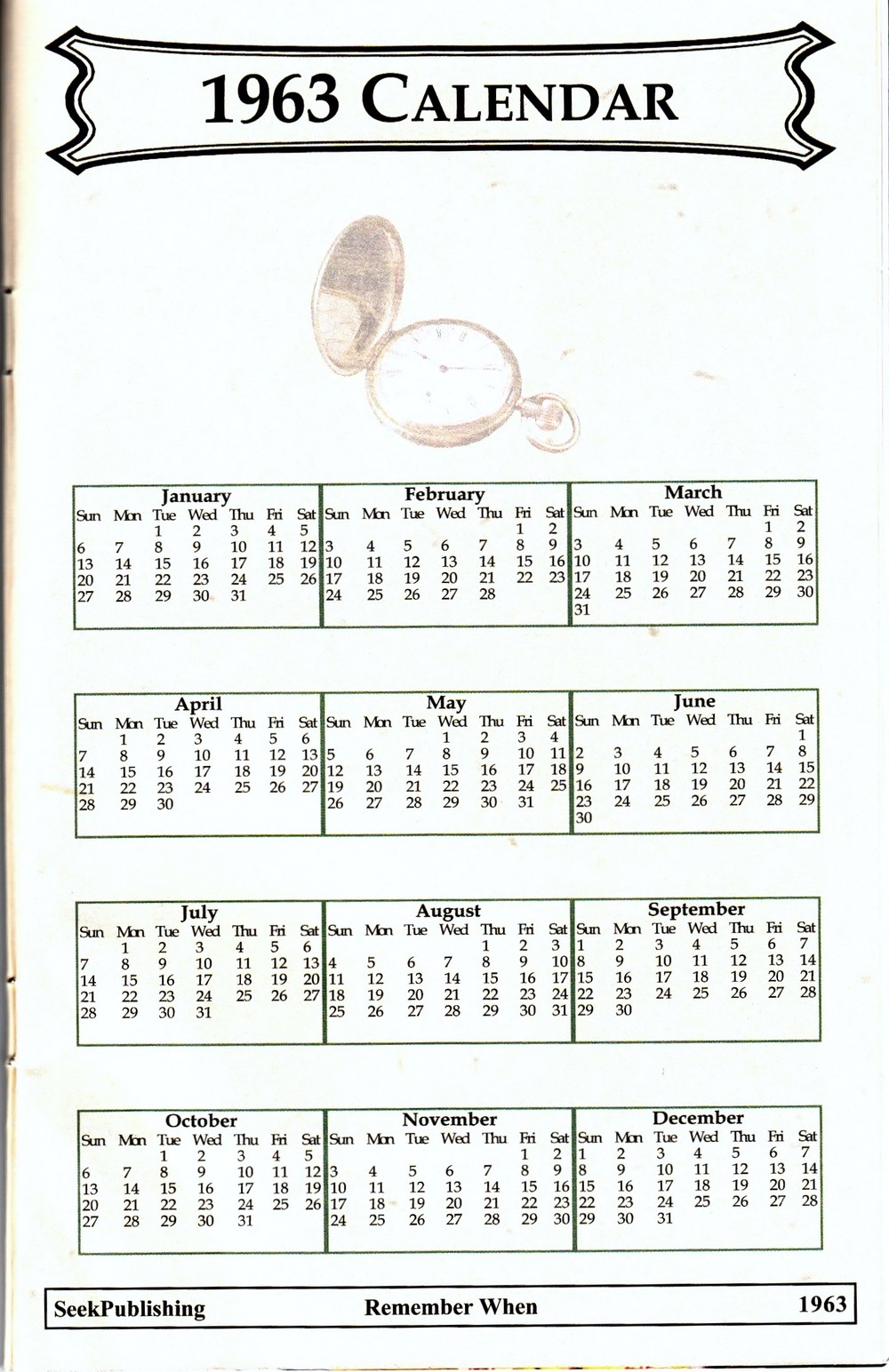 Remember When 1963 Remember When 1963