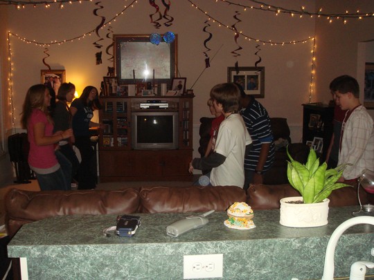 First boy/girl birthday party :-O Ya'll remember those middle school years.